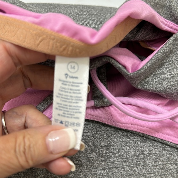 Ivivva Heathered Grey/Pink Strappy Tank - Picture 11 of 12